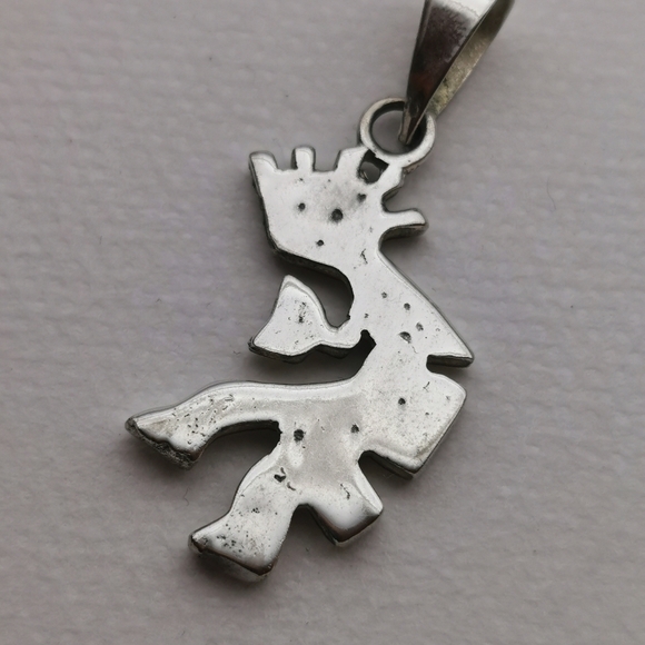 Blue opal  dancing sterling pendant - Picture 5 of 5